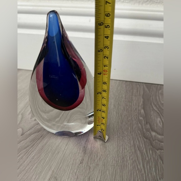 Tear drop hand blown glass art - Picture 5 of 5